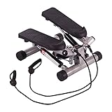 Ultrasport Swing Stepper, inklusive Trainingsbändern, Heimtrainer Stepper mit...