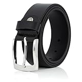 LINDENMANN Gürtel Herren Vollledergürtel aus Büffelleder, 40 mm breit, kürzbar,...