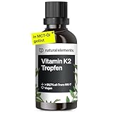 Vitamin K2 MK-7 200µg – 50 ml – all-Trans Gehalt 99,7% – laborgeprüft, vegan,...