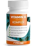 Vitamin B Komplex 365 Tabletten - B Komplex mit B12 - alle 8 B-Vitamine (B1, B2, B3, B5,...