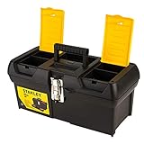 Stanley Werkzeugbox Millenium (16 Zoll, mit herausnehmbarer Ablage, zwei Organizern,...