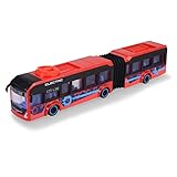 Dickie Toys - Spielzeug-Bus Volvo (rot) – lenkbarer City Bus (40 cm) zum Spielen für...