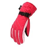 LOIJMK Winddicht Handschuhe Schneehandschuhe Skifahren Outdoor-Sport Winterhandschuhe...