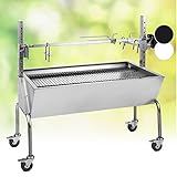 OneConcept 2-in-1 Rotisserie Grill mit Motor mit Drehspieß, Großer Spießgrill für...