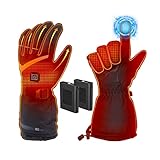 Verbesserte Beheizbare Handschuhe Herren Damen,7.4V/2×5000mAh Beheizte Handschuhe mit...