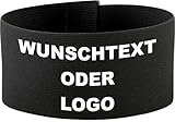 Unbekannt größenverstellbare Armbinde mit Klett (6 cm Höhe) (Farbe schwarz) Bedruckt...