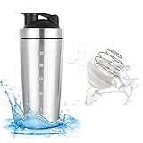 Piashow Edelstahl Protein Shaker, 750ML Eiweiß Shaker Becher, Classic Loop Shaker mit...