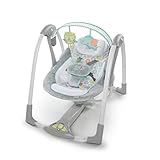 Ingenuity Hugs & Hoots zusammenklappbare & tragbare Babyschaukel, 5...