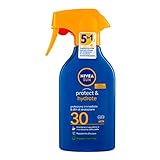 NIVEA SUN Maxi Sonnenspray Protect & Hydrate SPF 30 in 270 ml Sprühflasche, Sonnencreme...