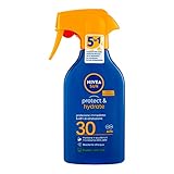 NIVEA SUN Maxi Sonnenspray Protect & Hydrate SPF 30 in 270 ml Sprühflasche, Sonnencreme...