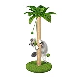 Dohump Kratzbaum, 78cm Kratzstamm für Katzen, Natürlichem Sisalseil Kratzsäule, Zwei...