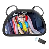 Unipampa LED Rücksitzspiegel für Babys, Spiegel Auto Baby, Auto-Rückspiegel für...