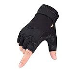 YouLpoet Halbe Finger Taktische Handschuhe Männer Frauen Anti-Rutsch Fingerlose...