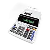 Sharp EL-2607 LG druckender Tischrechner (12 Stellen, LCD Display, schwarz/rot Druck,...