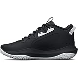 Under Armour Unisex UA Lockdown 6 Basketball Schuhe, Black/Black/Metallic Gold, 42.5 EU