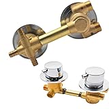 Thermostat-Duscharmatur, Messing, Badewannenarmatur mit Keramikkartuschen,...