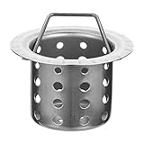 jojofuny Edelstahl Abflussfilter Für Waschbecken Strainer Korb Für Badezimmer Und Küche...