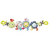 Fehn 055344 Kinderwagenkette Raupe COLOR Friends – Mobile-Kette mit süßer Raupen-Figur...