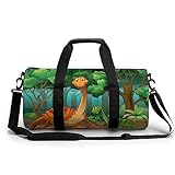 Sporttasche Dinosaurier Reisetasche Weekender Schwimmtasche Gym Bag Trainingstasche Für...