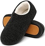 Mishansha Warme Hausschuhe Herren Winter Pantoffeln Herren Hausschuh Männer Memory Foam...