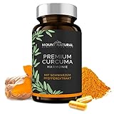 Premium Curcuma Harmonie – mit weniger Piperin - Pro Tagesdosis (3 Kapseln) 210 mg...