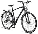 Licorne Bike Premium Touring Trekking Bike in 28 Zoll Aluminium Scheibenbremse Fahrrad...