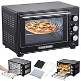 STEInBORG Mini Backofen 25 Liter | Pizza-Ofen | 3in1 Backofen | Minibackofen | Miniofen |...