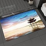 Super Absorbierende Floor Mat rutschfest 40×60 cm,Antike chinesische Dekorationen,...