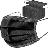 SYMTEX 50 Stück Schwarze Medizinisch Masken Chirurgischer Mundschutz Type IIR Norm EN...