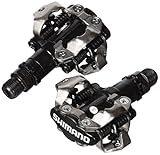 Shimano PDM520 Fahrrad-Klickpedale, Schwarz, SPD-System, mit Platten