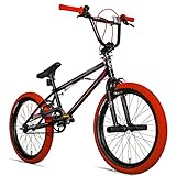 Bergsteiger Halifax 20 Zoll BMX, Fatbike, 360° Rotor-System, Freestyle, 2 Stahl Pegs,...