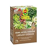 COMPO Bäume, Hecken, Sträucher Langzeit-Dünger, Umweltschonendere Rezeptur, 6 Monate...