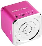 MusicMan Mini Soundstation (MP3 Player, Stereo Lautsprecher, Line In Funktion, SD/microSD...