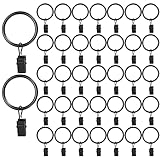 50 Stück Gardinenringe Vorhangringe, Vorhang Clips für Gardinenstange, Duschvorhang...