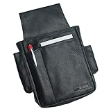 Kellnertasche Leder schwarz für Kellnerbörse stabiles Kellnerhalfter Leder...