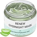 RENEW Nacht Maske Gesicht, Gesichtsmaske beauty- mit Aloe Vera und Hyaluronsäure -...