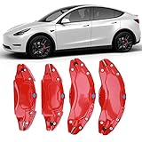 Für Tesla Model Y Car Caliper Cover Sportlich - 4 Stück Gelb Rot Radnabe...