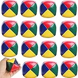 Yukoity 16 Packungen Set von Primär-Jonglierbällen, Hacky Sack Ball 5 cm x 5 cm,...