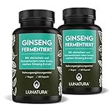 Lunatura - 2er Set - Ginseng Kapseln - fermentierter sibirischer und koreanischer Ginseng...