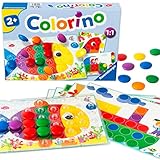 Ravensburger Kinderspiele 20832 - Colorino - Kinderspiel zum Farbenlernen, Mosaik...