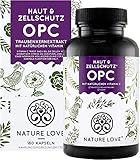 NATURE LOVE® OPC Traubenkernextrakt (180 Kapseln) - hochdosiert mit 800mg Extrakt je...