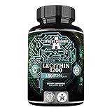 Lecithin 1200mg pro Kapsel mit Vitamin E – Hochdosiert 180 Sojalecithin Softgels – 6...