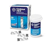 50x Bayer CONTOUR® NEXT Sensoren, Blutzuckerteststreifen Blutzucker Teststreifen