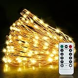 [150 LED] Gritin LED Lichterkette Weihnachtsbaum,15M USB Aufladbare Micro Lichterkette...