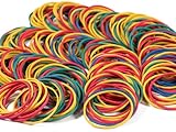 Gummiband Haushaltsgummi 300 Stücke Gummibänder Farbe Gummiringe Gummi 38 * 1.4...