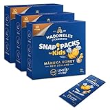 Haddrell’s Manuka Honig Snap Packs Kids 83+ MGO (UMF 5+) 3er Pack – 30x 5g Portionen...