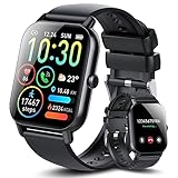 Ddidbi Smartwatch Damen Herren mit Telefonfunktion, 1.85' Zoll Touchscreen Fitnessuhr,...