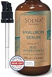 BIO HYALURON SERUM +B5| Hyaluronsäure Hochdosiert | 4-Fach Anti-Falten - 100ml | Frei von...