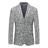 Anzugjacken für Herren Sakkos für Herren Blazer Herren Stehkragen Jackett Herren Sommer...