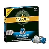 Jacobs Kaffeekapseln Lungo Decaffeinato- Intensität 6- 200 Nespresso kompatible Kapseln,...